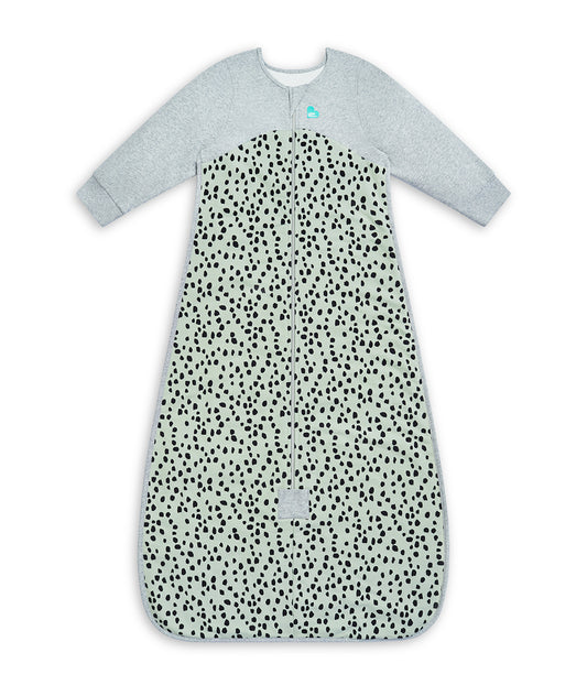 Sleep Bag Long Sleeve 1.5 TOG Organic Cotton Olive Animal