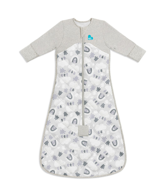 Sleep Bag 2.5 TOG Organic Cotton/Merino Wool Grey Clouds