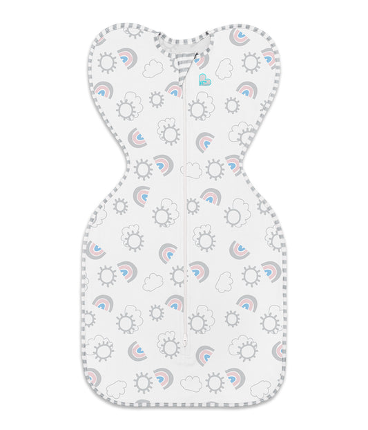 Swaddle Up™ 1.0 TOG Algodón Blanco Arcoiris