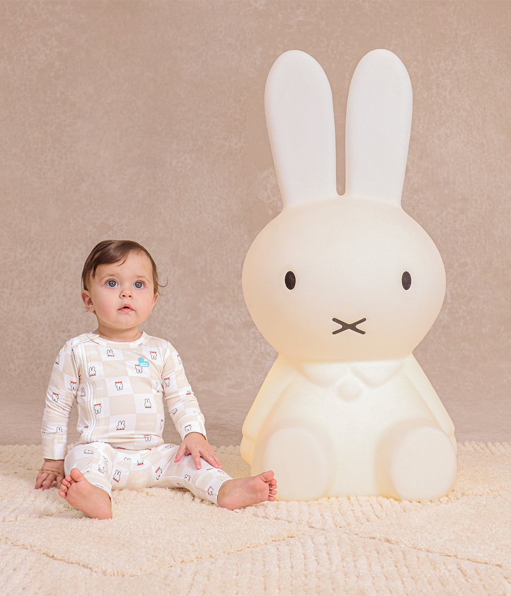 Pelele de algodón Abedul Miffy a cuadros