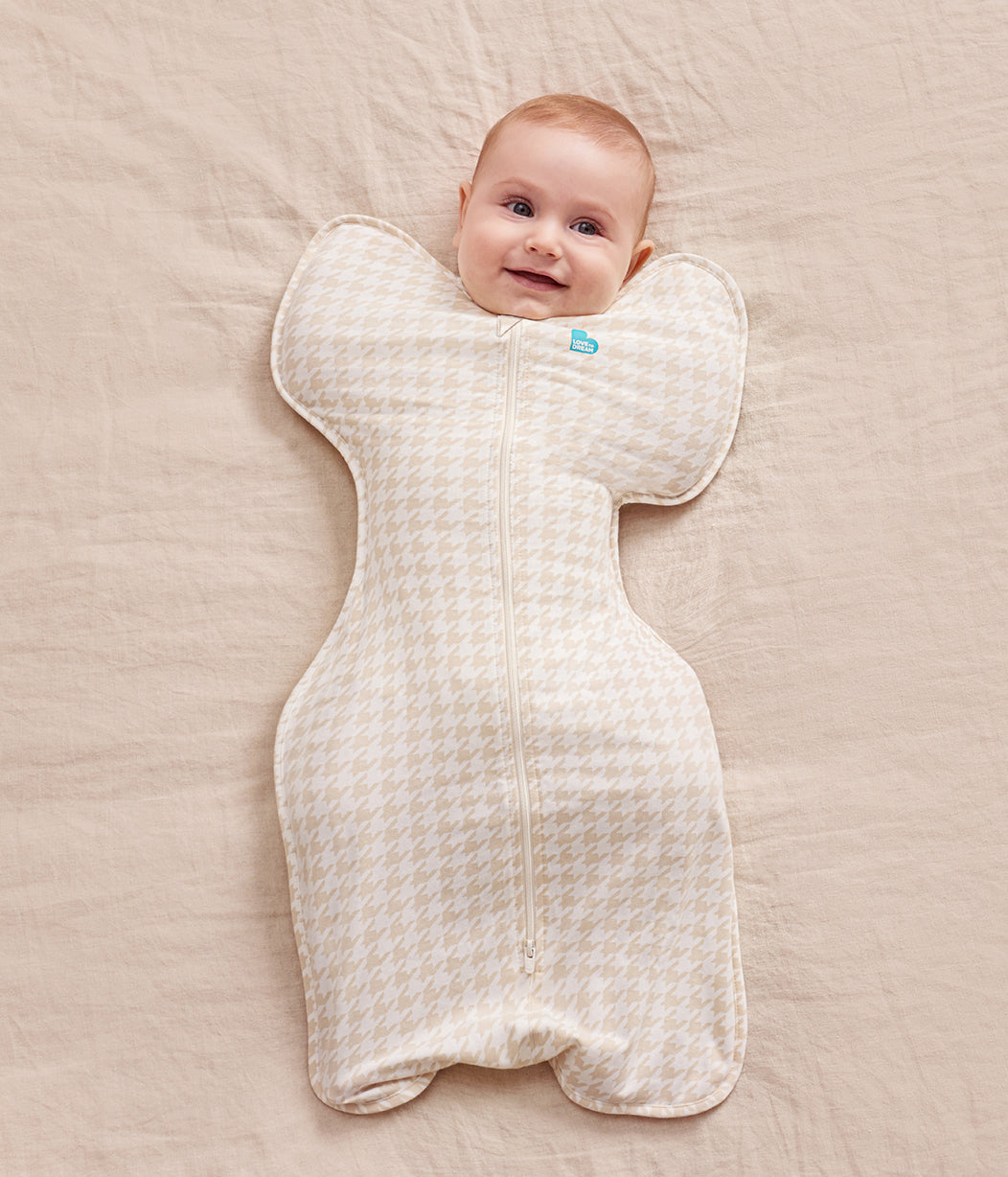 Swaddle Up™ Saco de arrullo 1.0 TOG Algodón Beige Pata de gallo