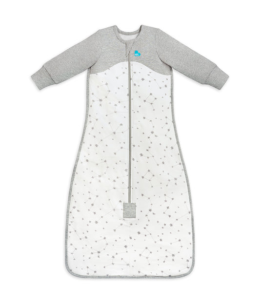 Saco de Dormir Manga Larga 1.5 TOG Algodón Orgánico Blanco Estelar