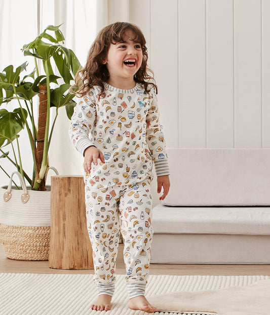 Kinder Langarm Pyjama-Set