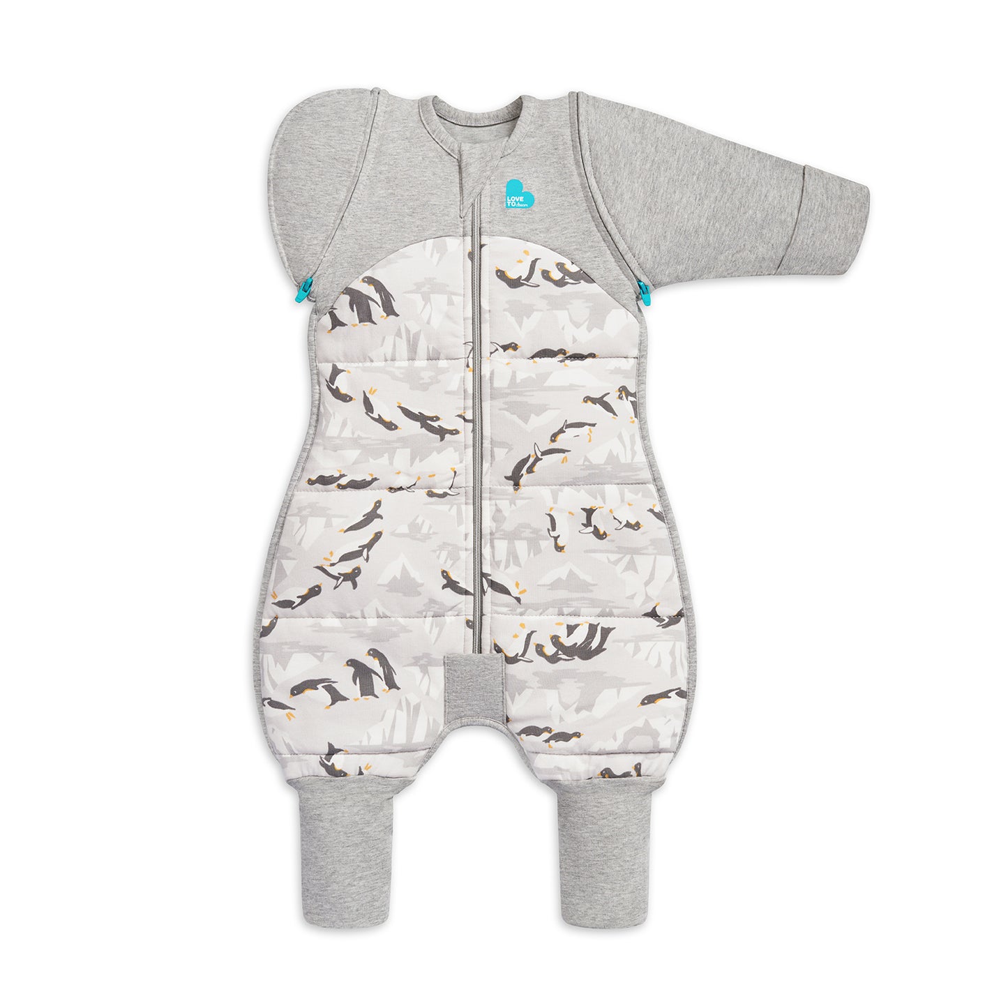 Swaddle Up™ Übergangsanzug Extra Warm Pinguin-Parade Grau