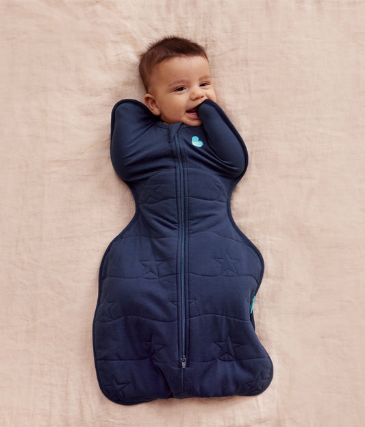 Swaddle Up™ 3.5 TOG Quilted Cotton Marine Quilted Star