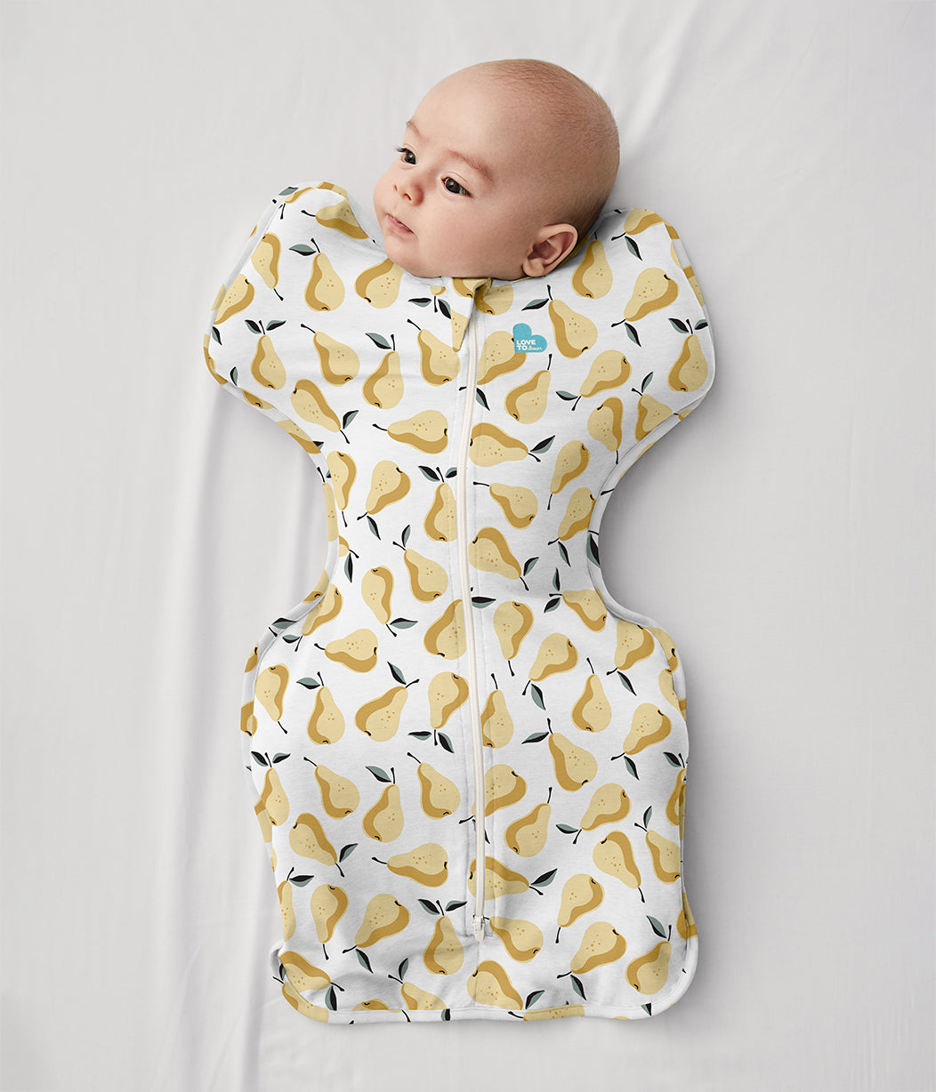 Swaddle Up™ Pucksack Original Birnenmuster Weiß