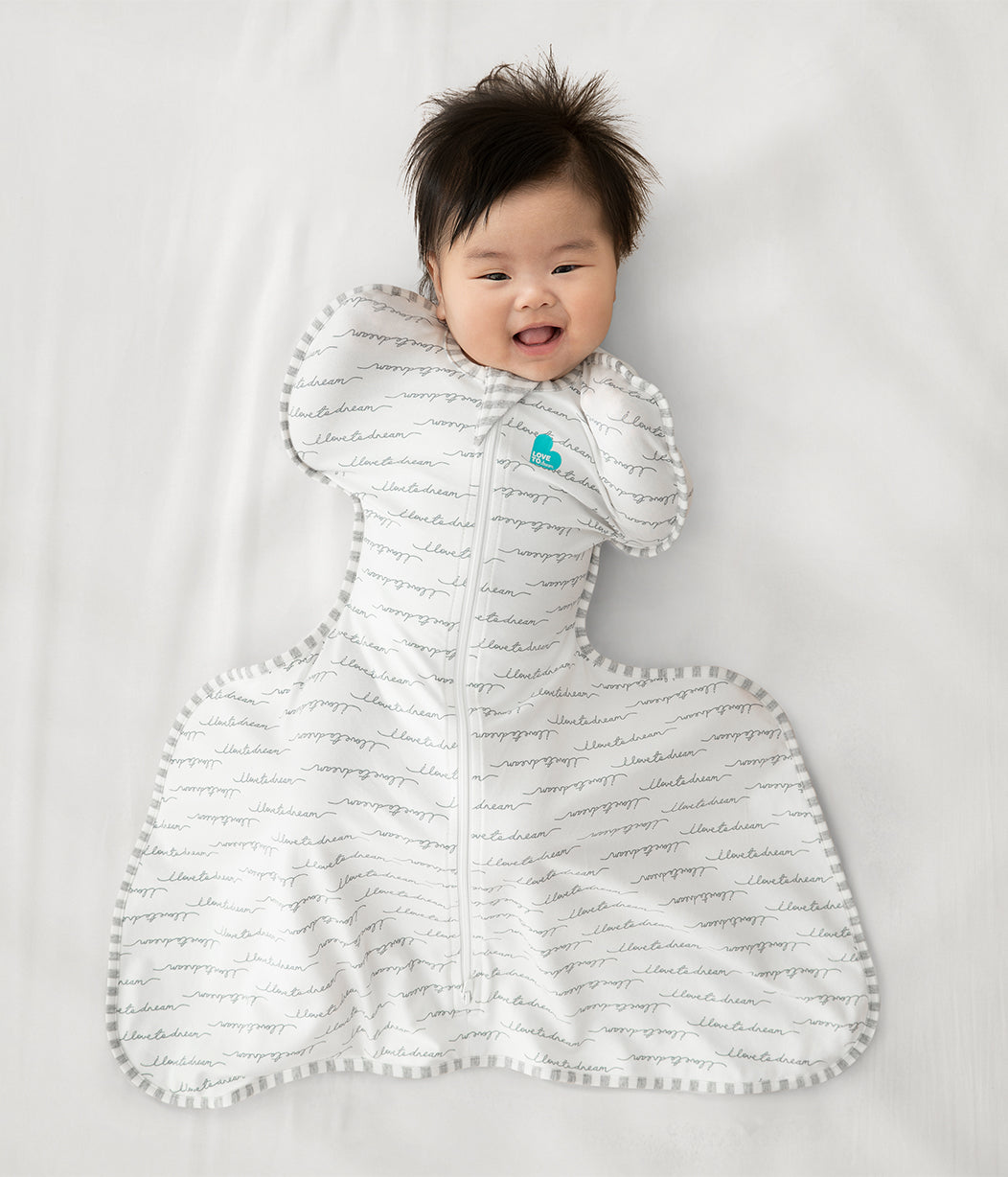 Swaddle Up™ Saco de arrullo especial para displasia de cadera 1.0 TOG Algodón Soñador Blanco