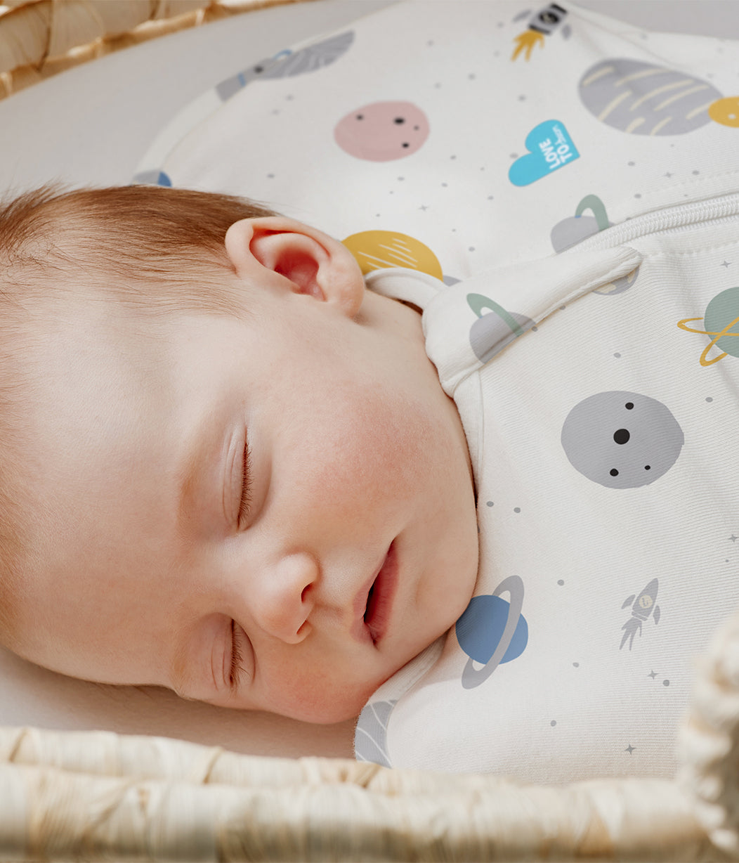 Swaddle Up™ Pucksack Leicht Platzmuster Weiß