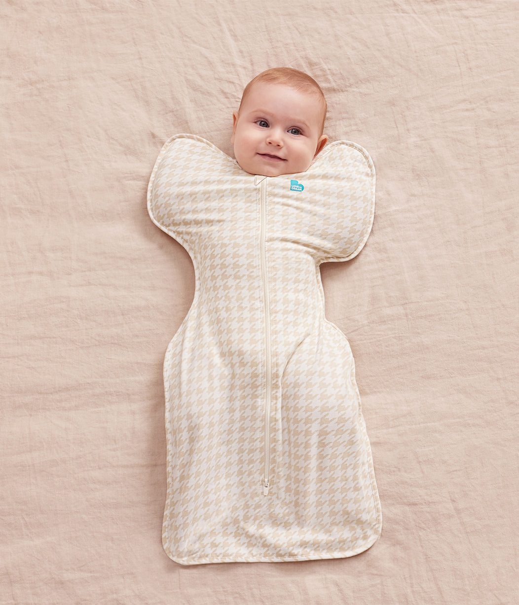 Swaddle Up™ Saco de arrullo 1.0 TOG Algodón Beige Pata de gallo