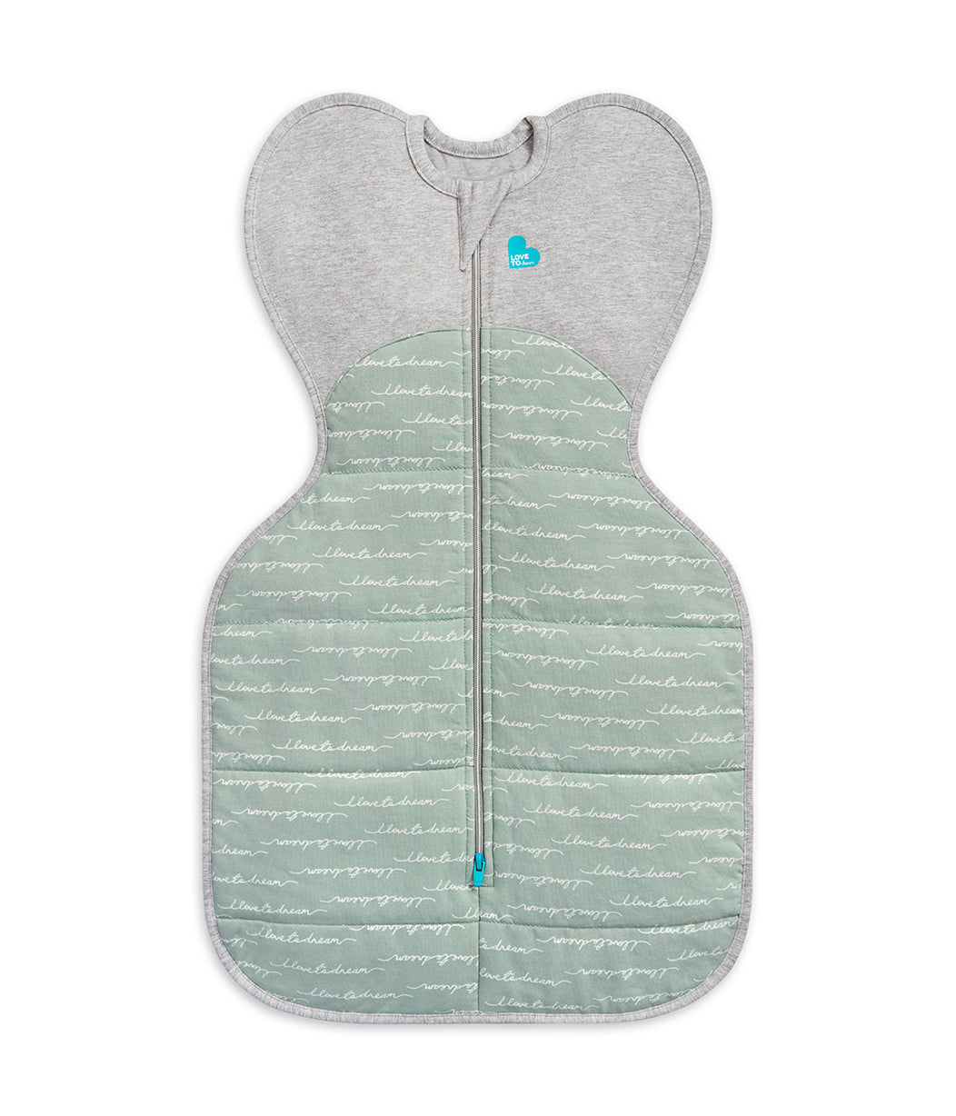 Swaddle Up™ Pucksack Kühl (16-20°C) Oliv Träumer Gesteppte Baumwolle