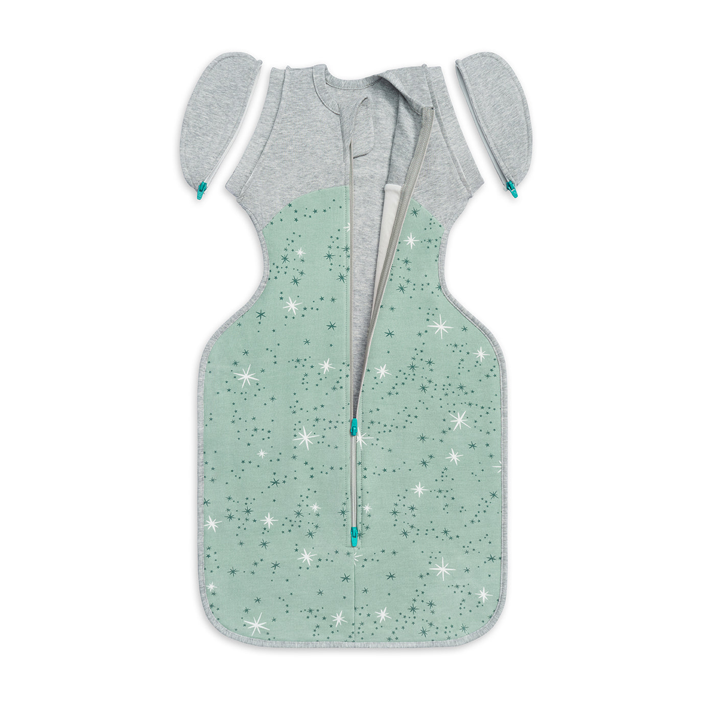 Swaddle Up™ Übergangspucksack Mild (18-24°C) Oliv Nordstern Baumwollfleece