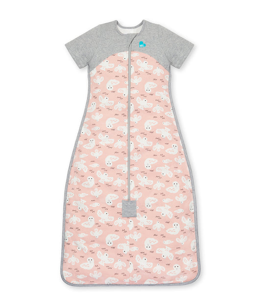 Saco de Dormir Manga Corta 1.5 TOG Algodón Orgánico Palomas Rosas