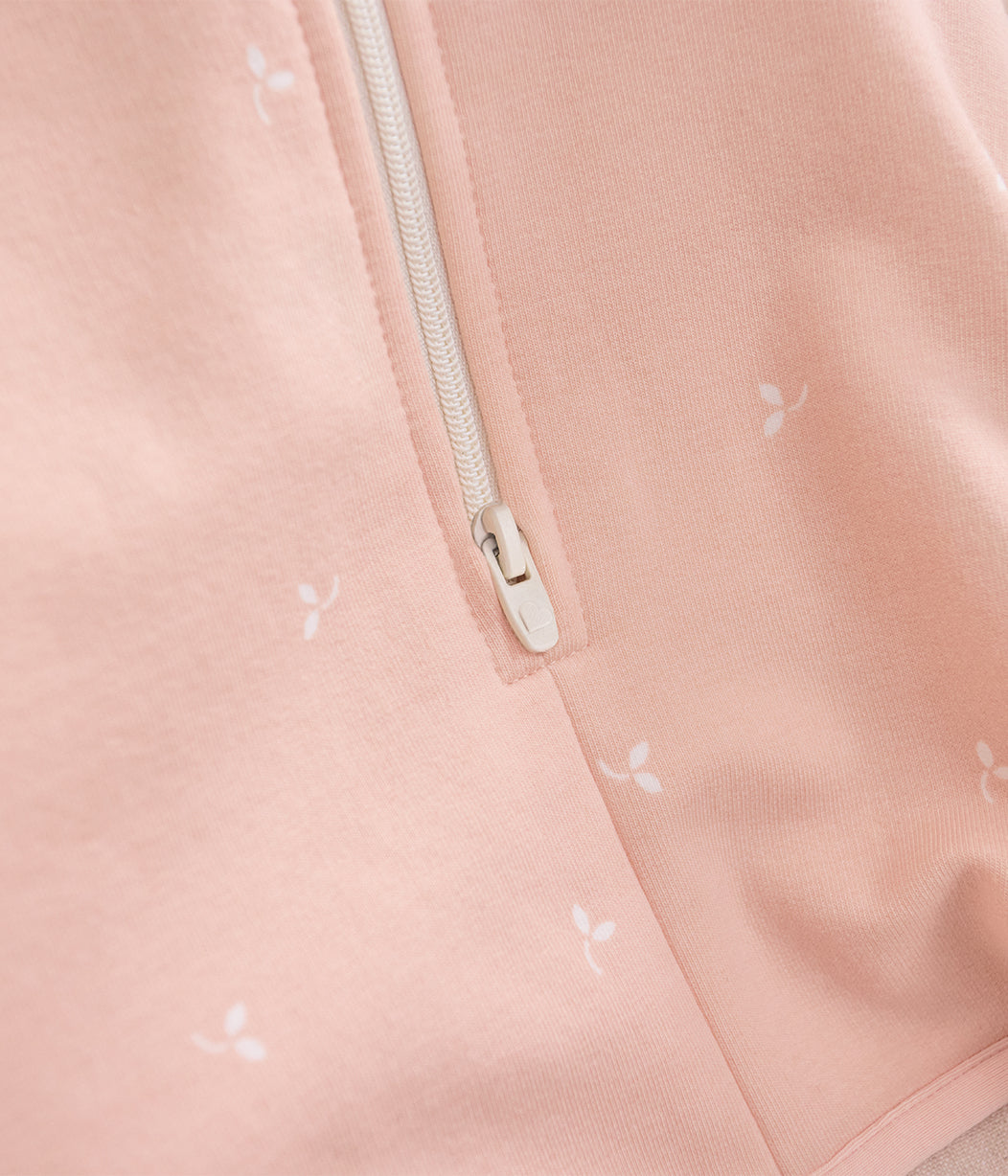 Swaddle Up™ Saco de arrullo 1.5 TOG Polar de algodón Rosa suave Ramitas