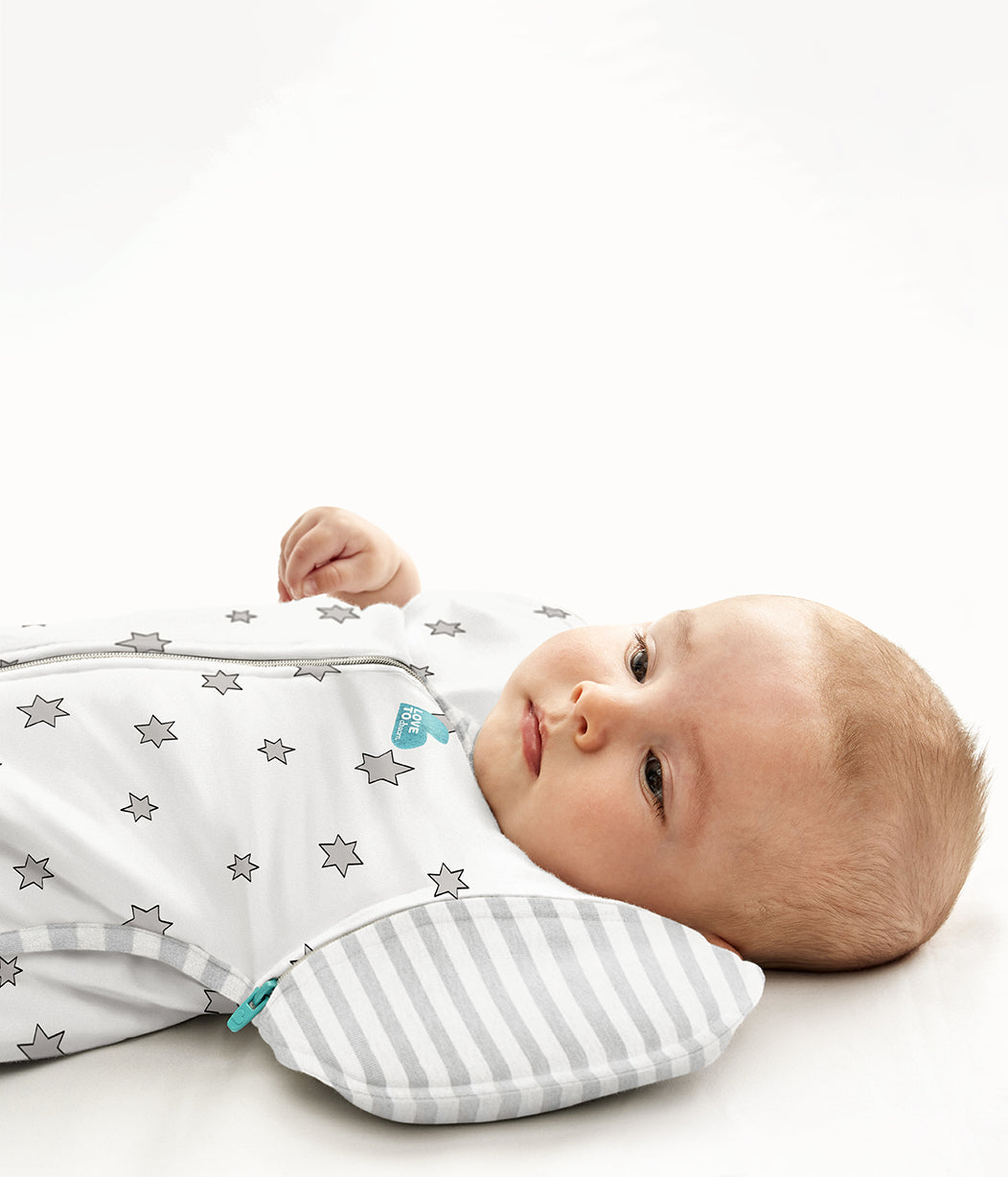 Swaddle Up™ Übergangspucksack Leicht (24-27°C) Creme Superstar Viskose aus Bambus