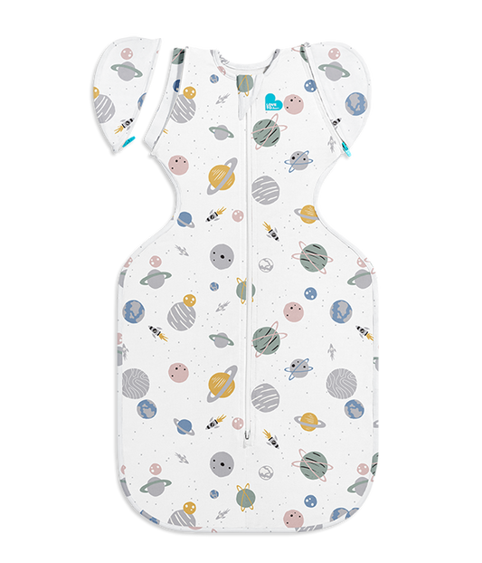 Swaddle Up™ Bolsa de transición 0.2 TOG Algodón Espacio blanco