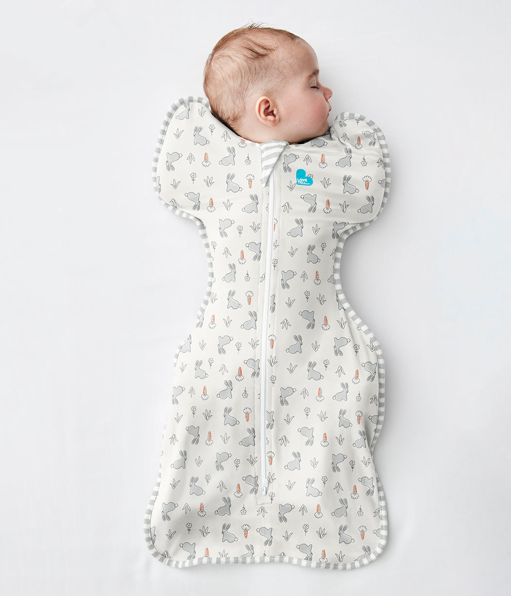 Swaddle Up™ Pucksack Gemäßigt (20-24°C) Weiß Häschen Baumwolle