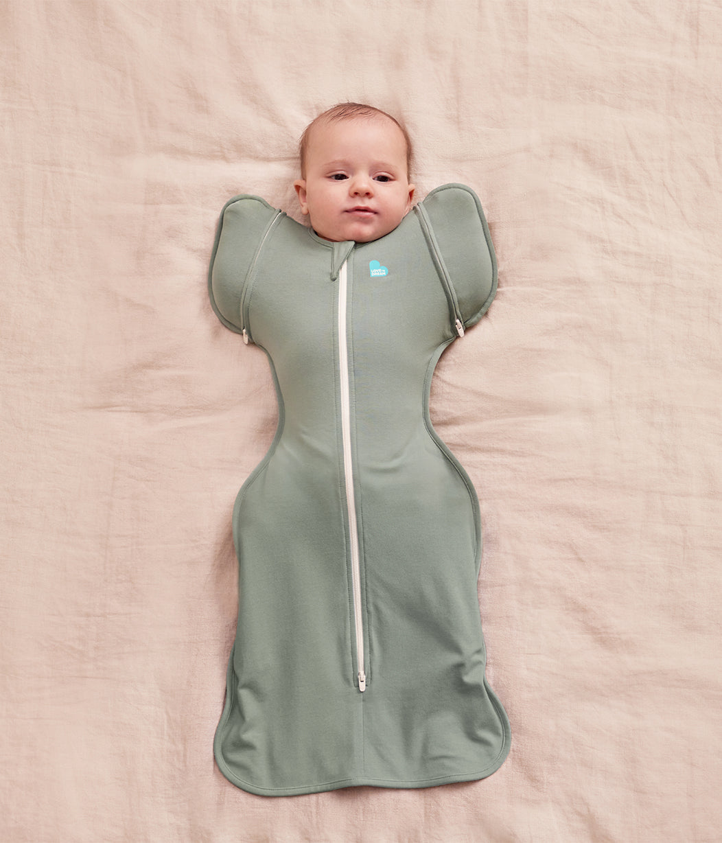Swaddle Up™ 2-in-1 Übergangspucksack 1.0 TOG Viskose aus Bambus Tiefes Oliv