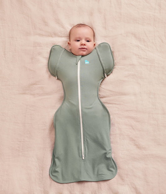 Swaddle Up™ 2-in-1 Übergangspucksack 1.0 TOG Viskose aus Bambus Tiefes Oliv
