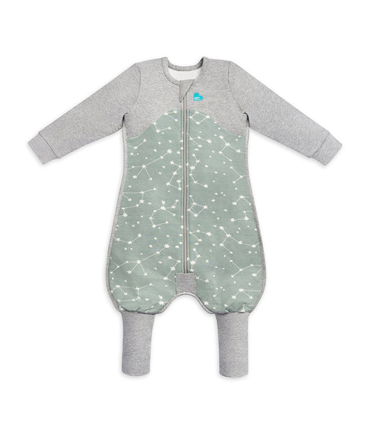 Sleep Suit Long Sleeve 1.5 TOG Organic Cotton Olive Stellar