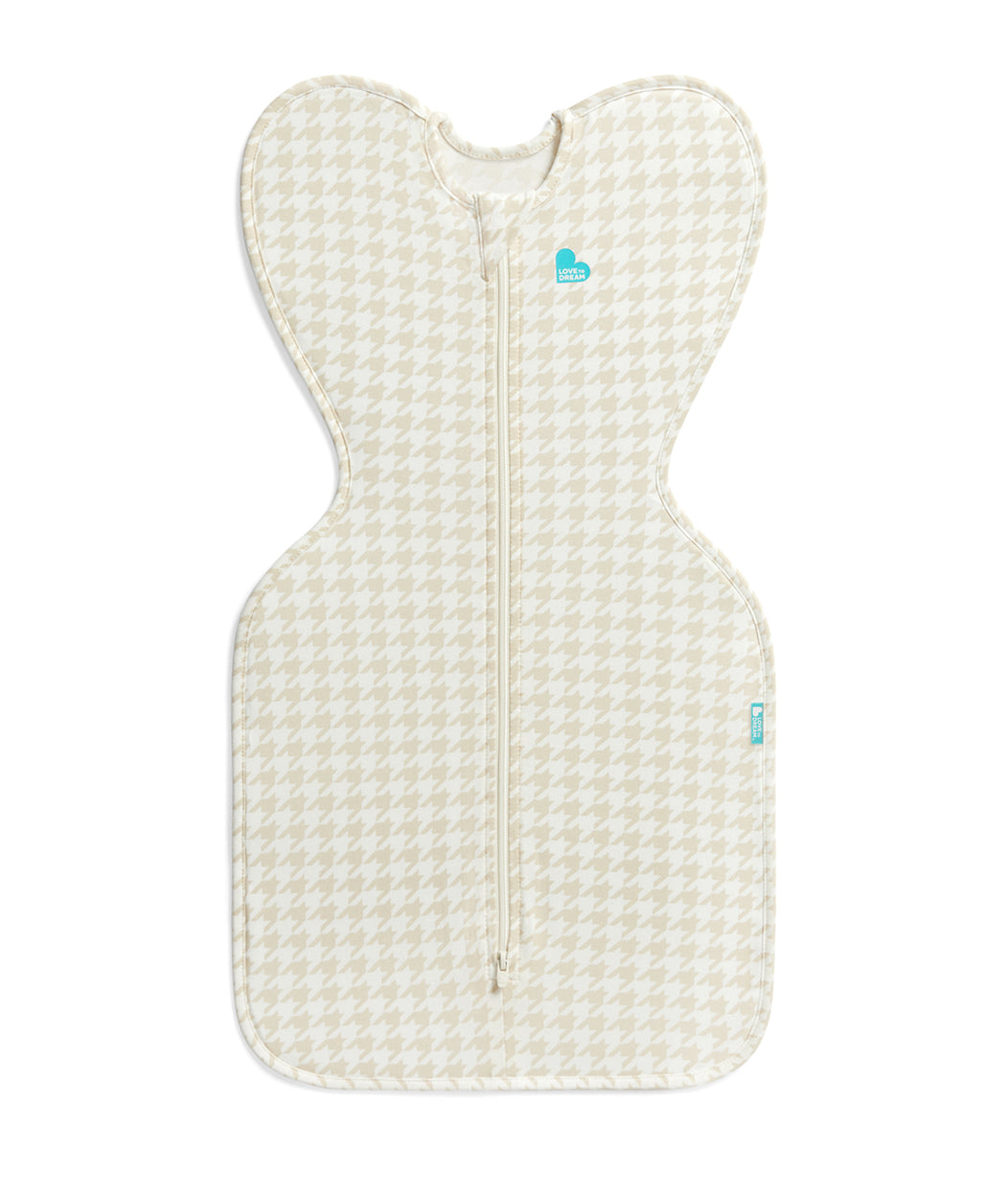 Swaddle Up™ Saco de arrullo 1.0 TOG Algodón Beige Pata de gallo
