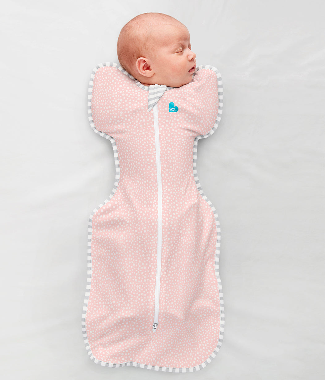 Swaddle Up™ Pucksack Gemäßigt (20-24°C) Rosa Gepunktet Viskose aus Bambus