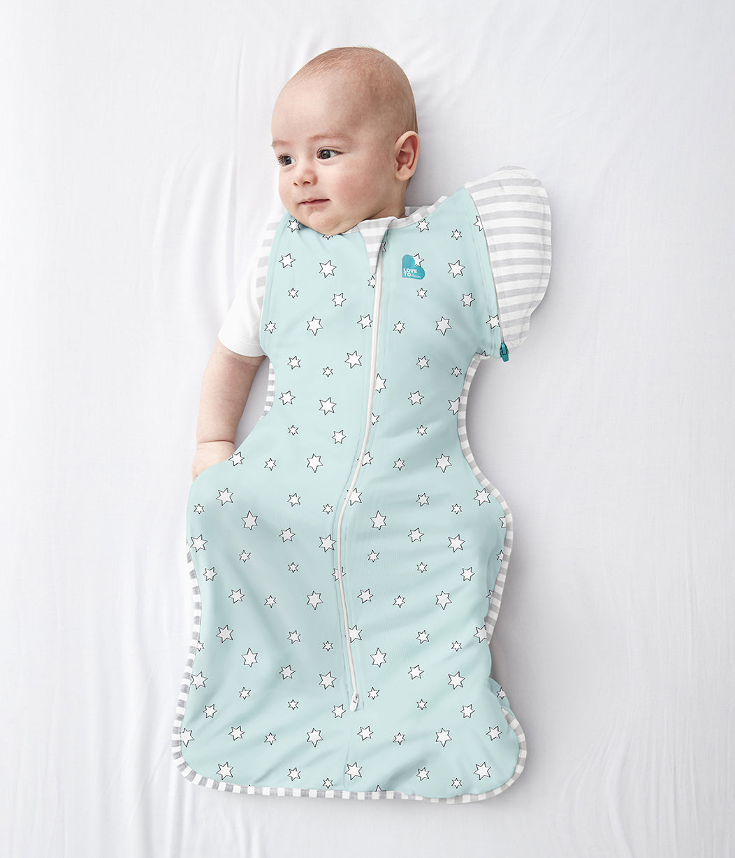 Swaddle Up™ Übergangspucksack Leicht (24-27°C) Mintgrün Superstar Viskose aus Bambus