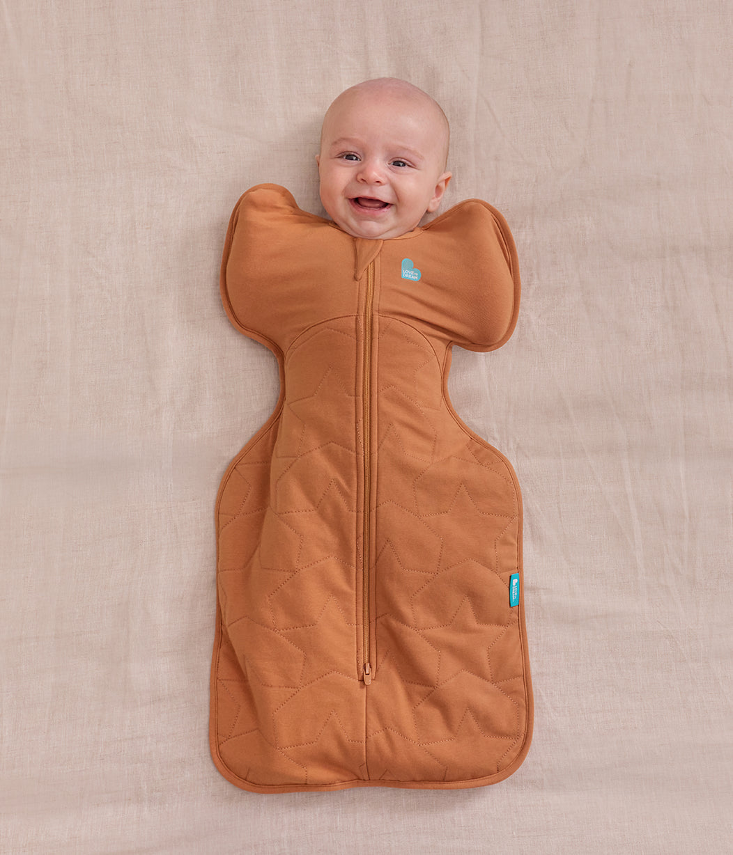 Swaddle Up™ Pucksack 2.5 TOG Baumwolle Haselnuss Gesteppter Stern