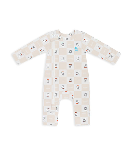 Strampler Baumwolle Birke Miffy Karomuster