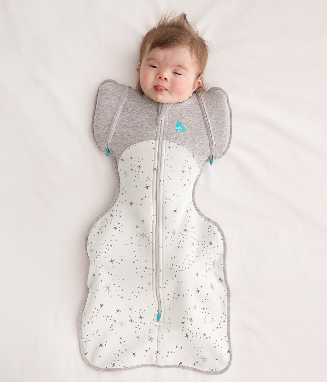 Swaddle Up™ Übergangspucksack 1.5 TOG Baumwolle Weiß Nordstern