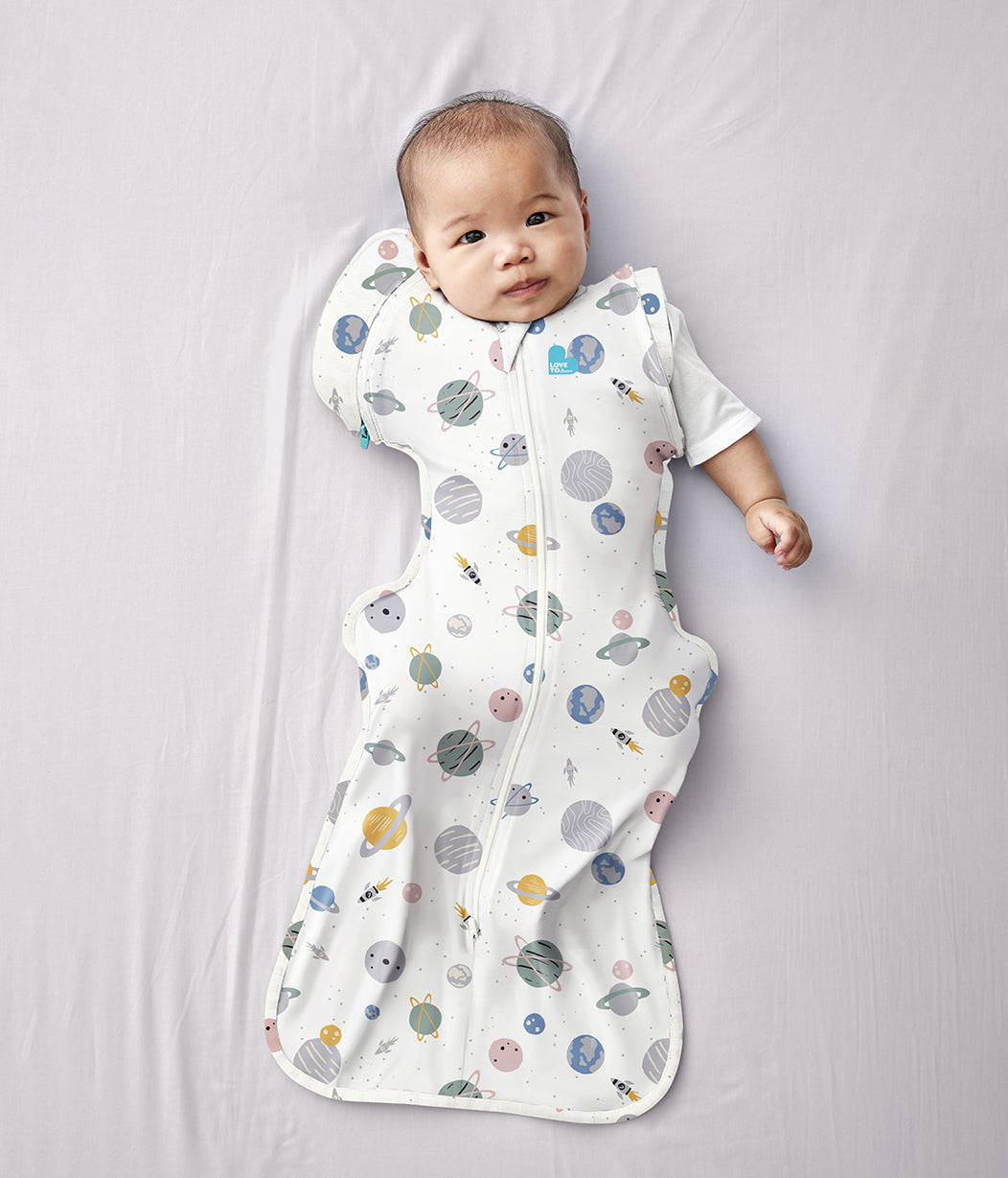 Swaddle Up™ Übergangspucksack Leicht Weltall Weiß