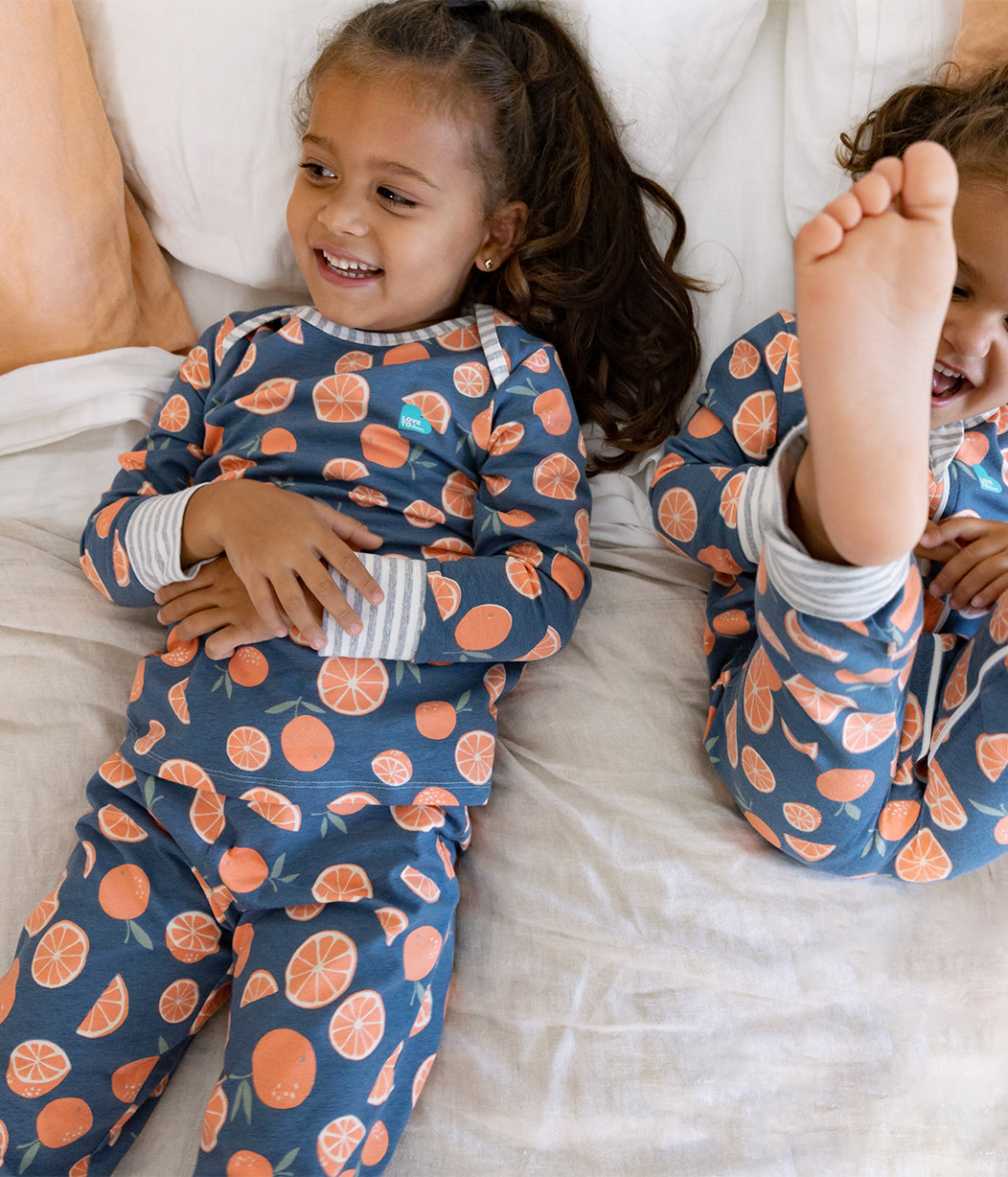 Kinder Langarm Pyjama-Set Süsse Träume Denim