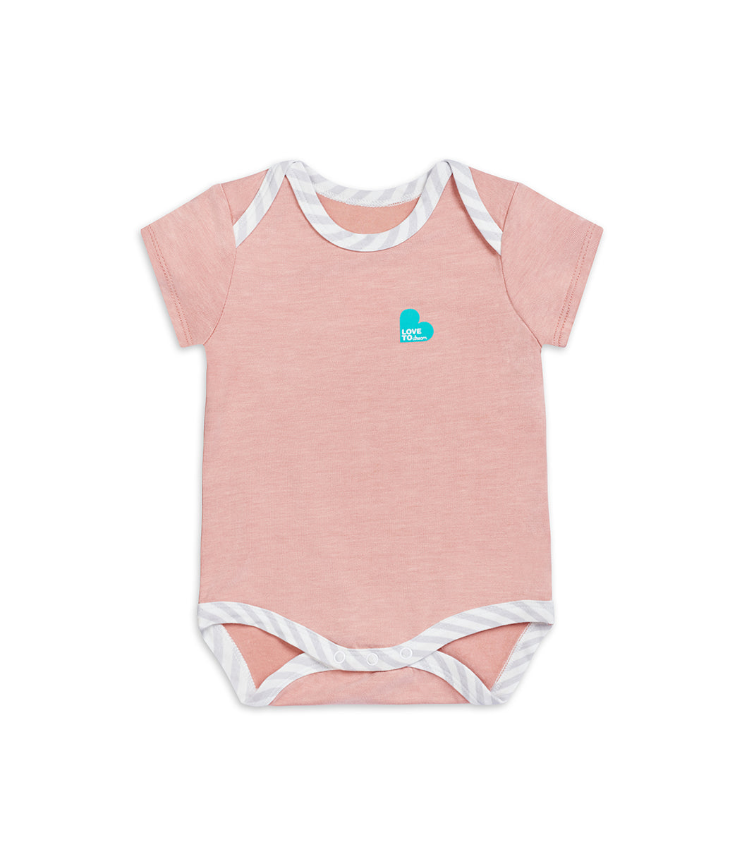 Bodysuit Short Sleeve Rosa Ecovero