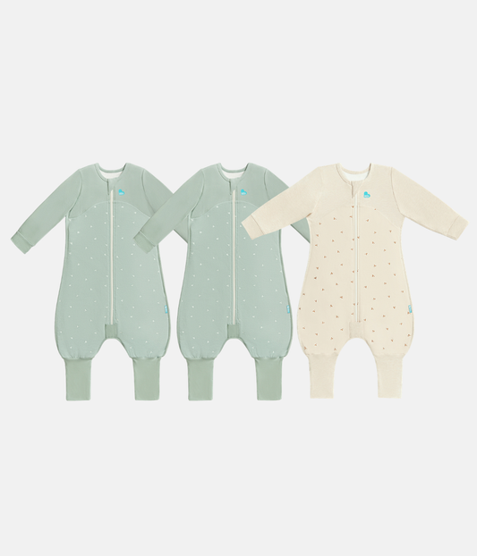 Swaddle Up Starter Set | 1.0 TOG | White Clouds Bunnies | White Dreamer | Oat