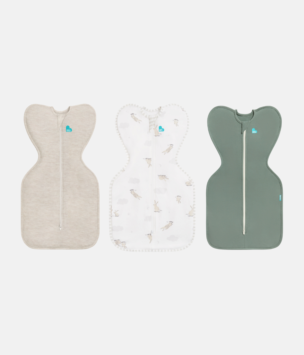 Swaddle Up Starter Set | 1.0 TOG | White Clouds Bunnies | White Dreamer | Oat