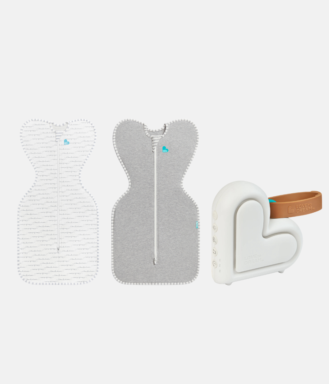 White-Noise-Gerät Swaddle Up Starter Bundle | 1.0 TOG | Weiß Träumer | Grau