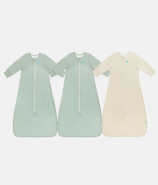 Swaddle Up Starter Set | 1.0 TOG | White Clouds Bunnies | White Dreamer | Oat