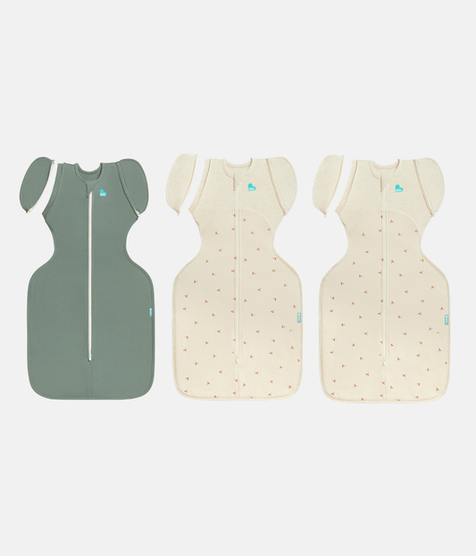 Swaddle Up Starter Set | 1.0 TOG | White Clouds Bunnies | White Dreamer | Oat