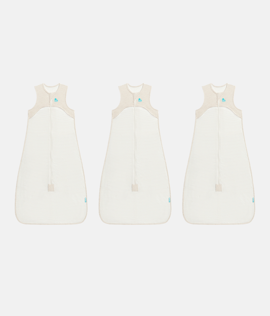 Swaddle Up Starter Set | 1,0 TOG | Blanco Nubes Conejitos | Blanco Soñador | Jaspeado Natural
