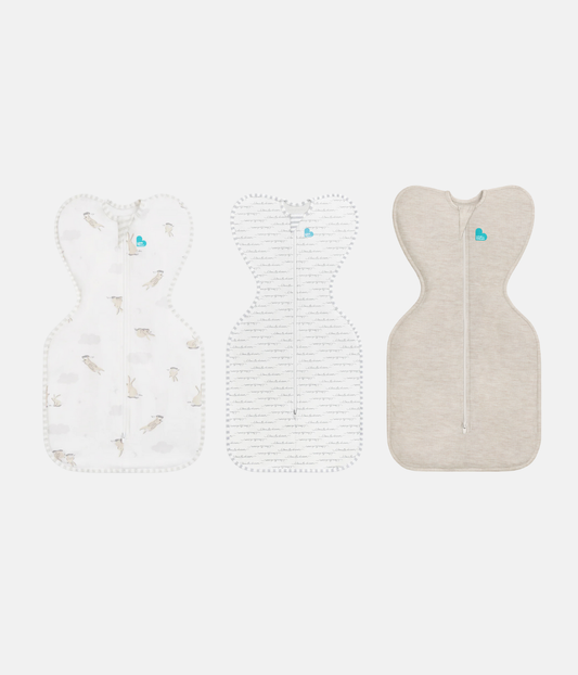 Swaddle Up Starter Set | 1.0 TOG | White Clouds Bunnies | White Dreamer | Oat