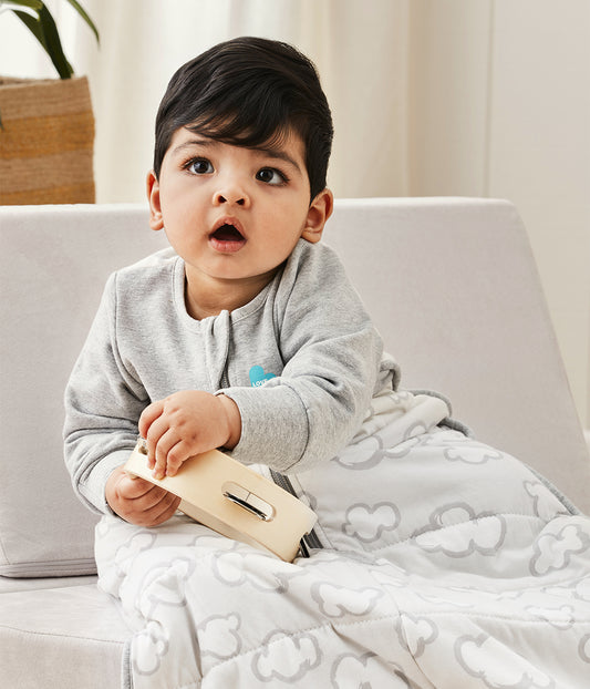Saco de Dormir Manga Larga 2.5 TOG Algodón Gris Daydream