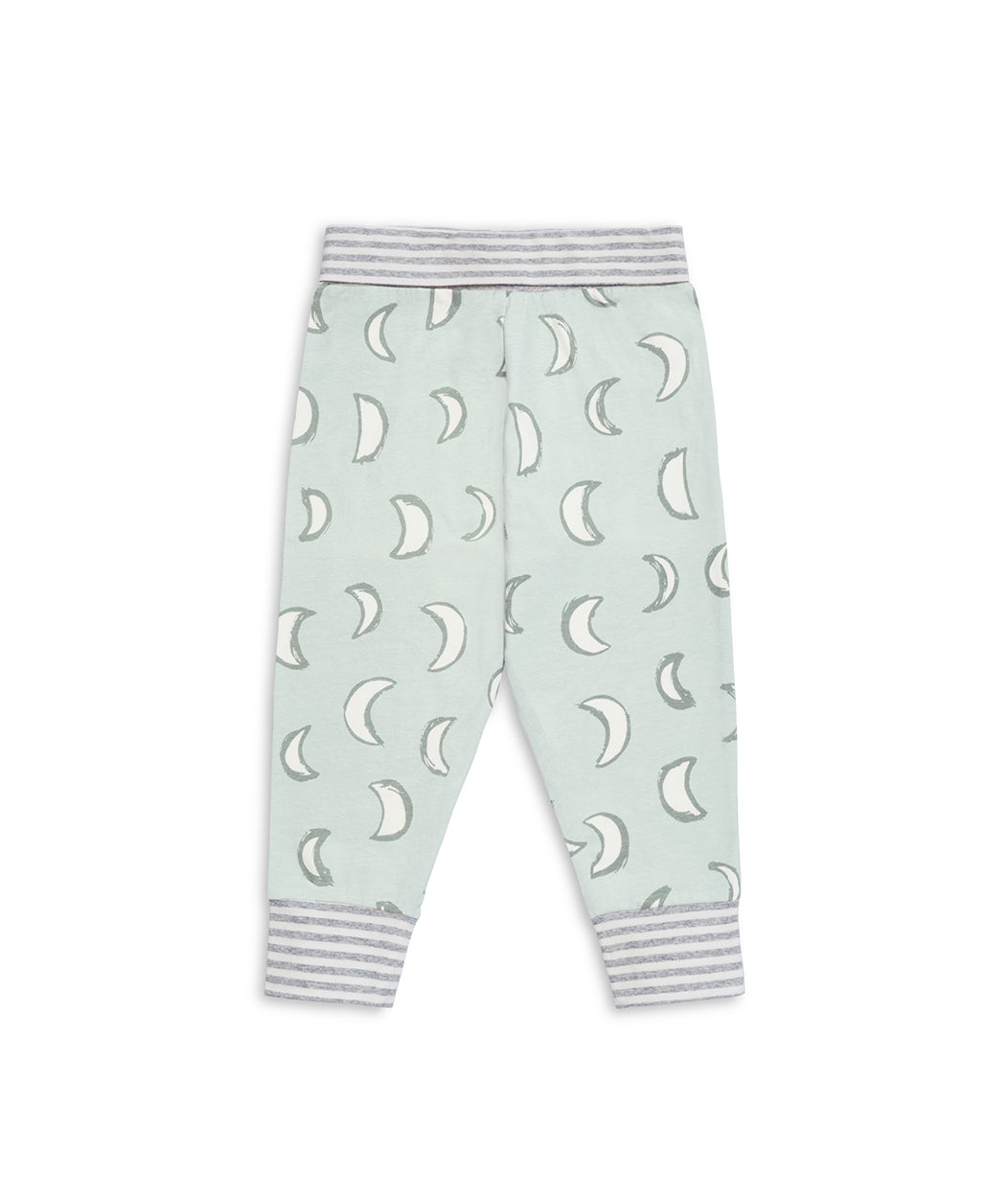 Kinder Langarm Pyjama-Set Finsternis Oliv