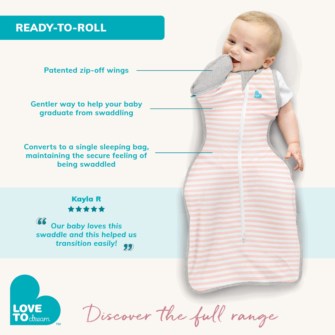 schlafsack mit armen und beinen 2 5 tog Swaddle Up™ 2-in-1 Übergangspucksack 2.5 TOG Baumwolle Oliv Träumer – Love to Dream EU