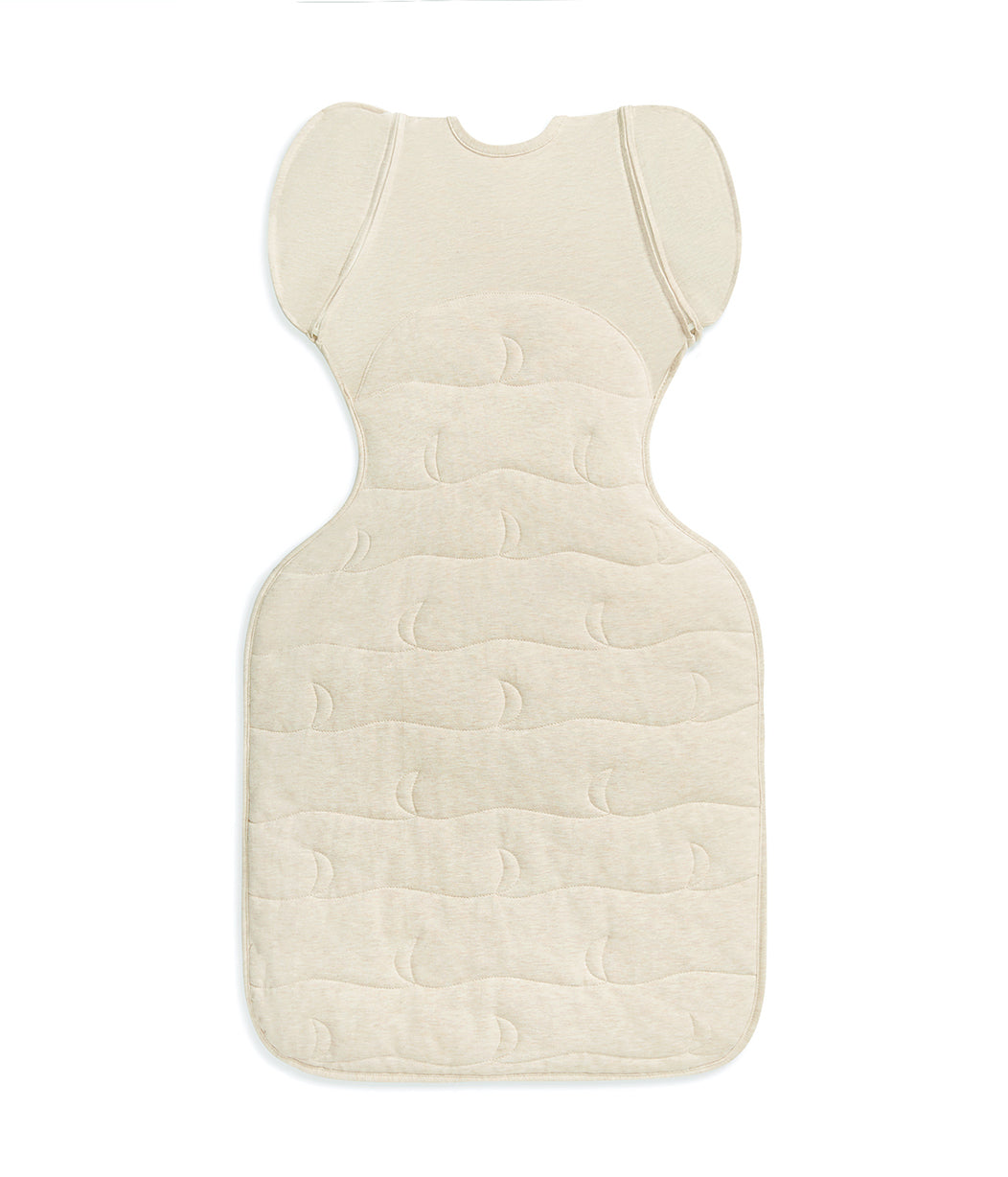 Swaddle Up™ 2-in-1 Übergangspucksack 3.5 TOG Gesteppte Baumwolle Naturmeliert Gesteppter Mond