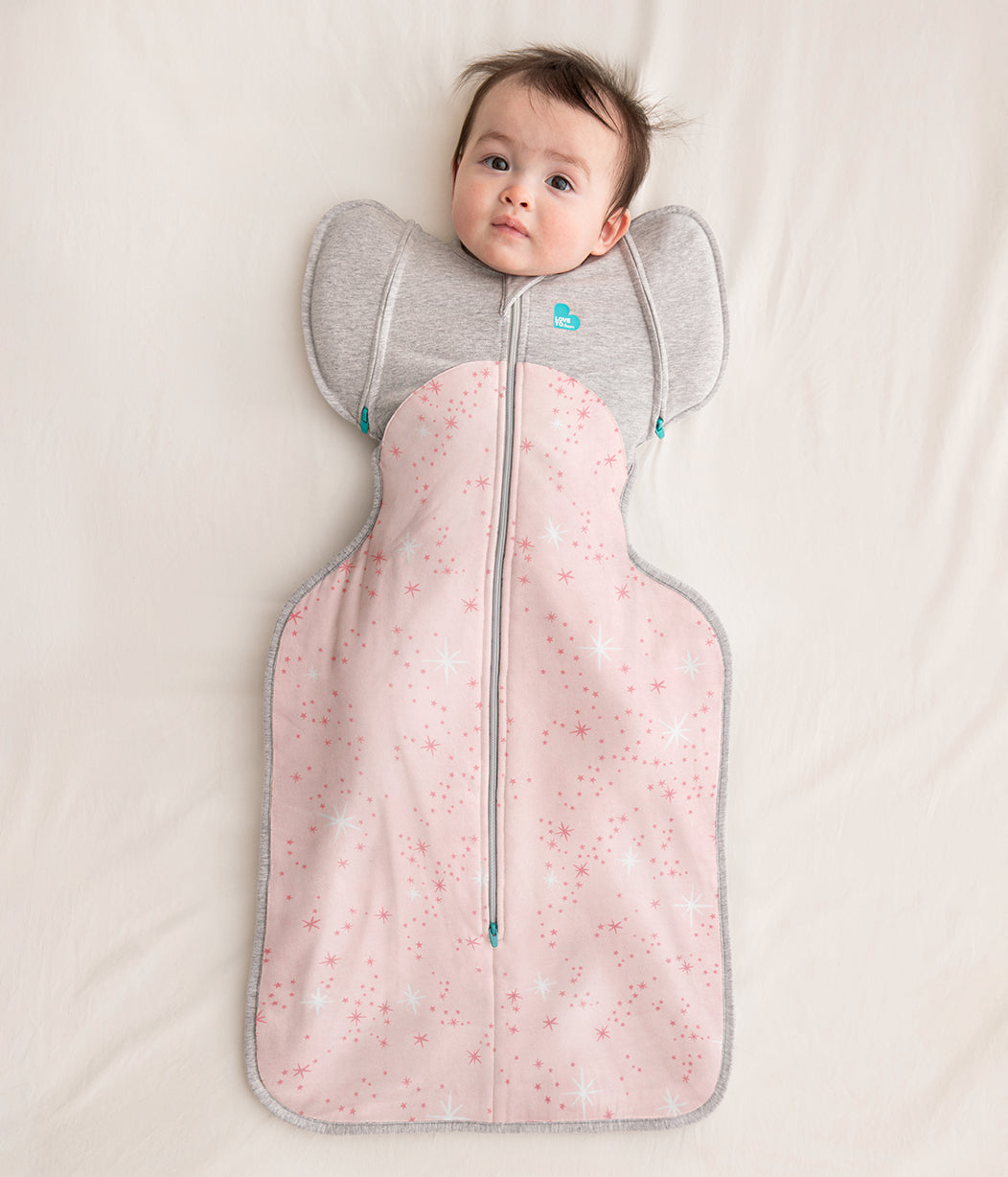 Swaddle Up™ Übergangspucksack Alle Jahreszeiten Nordstern Rosa