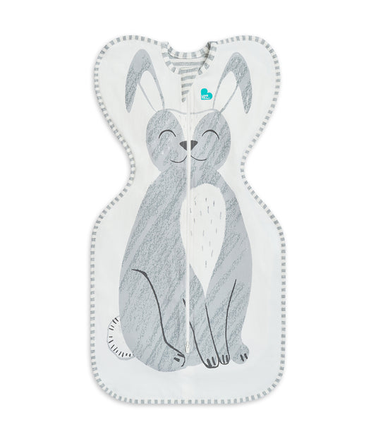 Swaddle Up™ 1.0 TOG Algodón Gris Stevie The Bunny™
