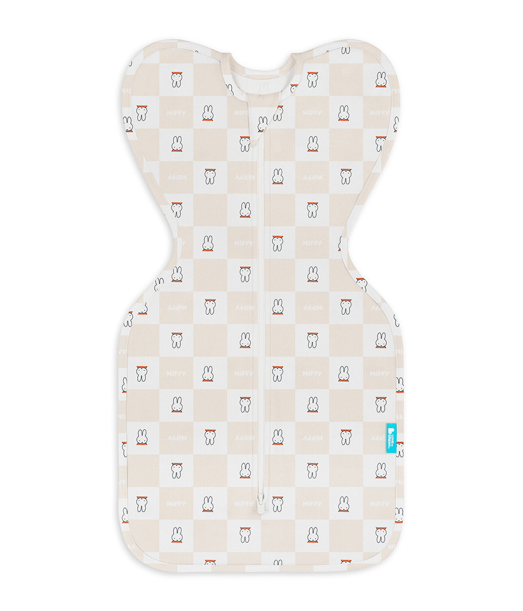 Miffy Swaddle Up Starter Bundle | 1.0 TOG | Blau 2 | Birke Miffy Checker