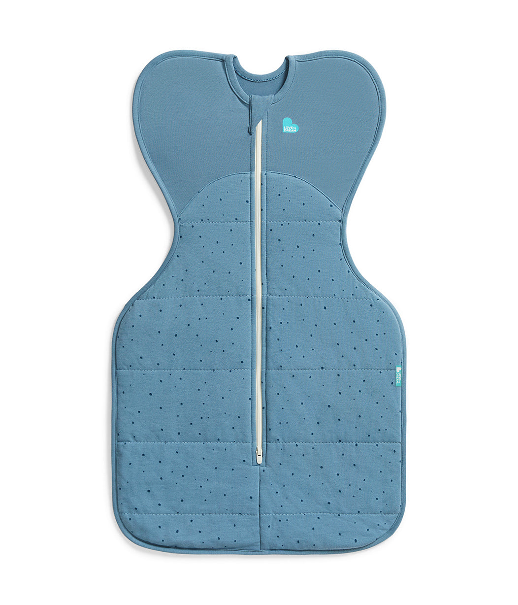Swaddle Up™ Pucksack 2.5 TOG Baumwolle Sturmblau Steinchen