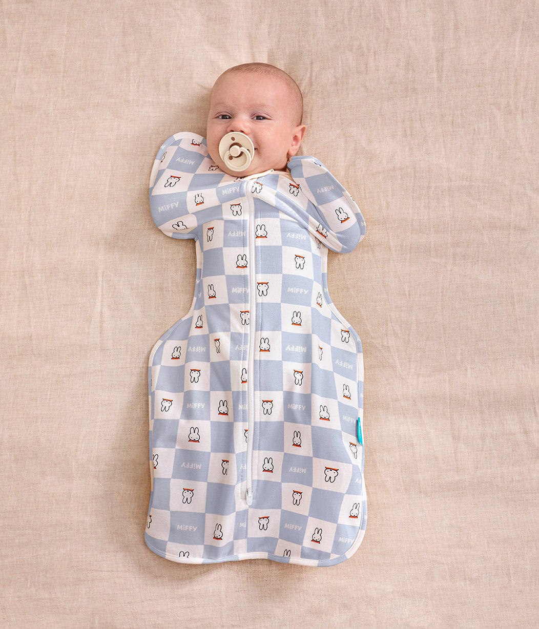 Miffy Swaddle Up Starter Bundle | 1.0 TOG | Birke 2 | Blau Miffy Checker