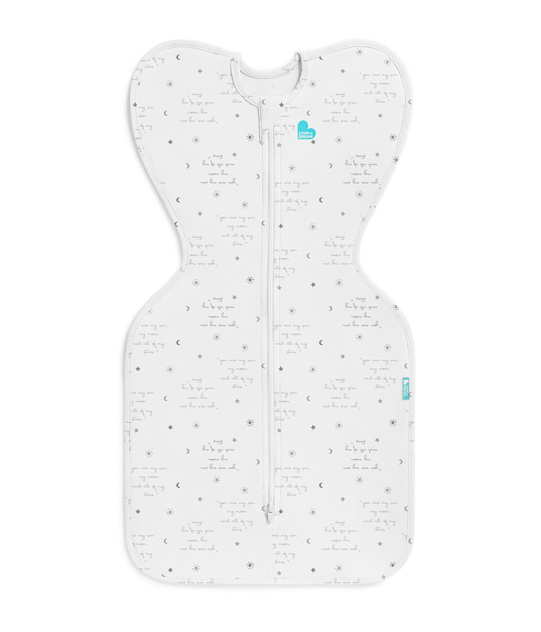Swaddle Up Starter Set | 1,0 TOG | Blanco Nubes Conejitos | Blanco Soñador | Jaspeado Natural