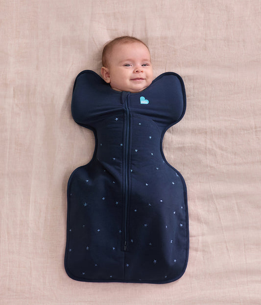 Pack de nacimiento Swaddle Up™ | 1,5 | 2,5 | 3,5 TOG | Azul marino Estrella brillante bordada | Azul tormenta Guijarros | Azul marino Estrella acolchada